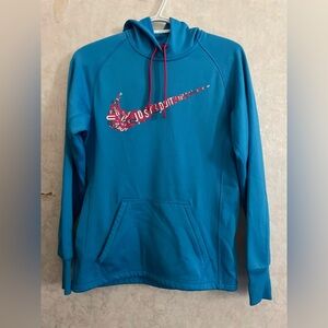 Nike Therma-fit women's extra small blue athletic hoodie